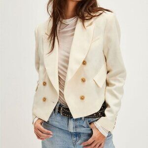 Free people Betty Solid Blazer / Ivory / Women's Size S - 94344090